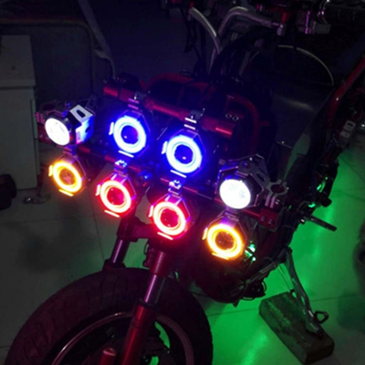 U7 10W 1000LM CREE LED Waterproof IP67 Headlamp Light with Angel Eyes Light for Motorcycle / SUV, DC 12V, U7 10W 1000LM White Light, U7 10W 1000LM Colorful Light