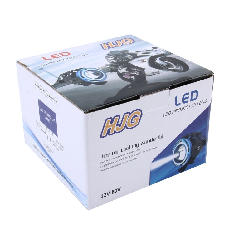 U7 10W 1000LM CREE LED Life Waterproof Headlamp Light with Angel Eyes Light for Motorcycle / SUV, DC 12V, U7 10W 1000LM Red Light
