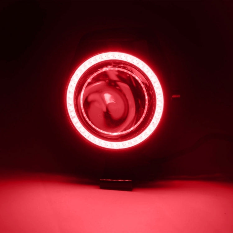 U7 10W 1000LM CREE LED Life Waterproof Headlamp Light with Angel Eyes Light for Motorcycle / SUV, DC 12V, U7 10W 1000LM Red Light