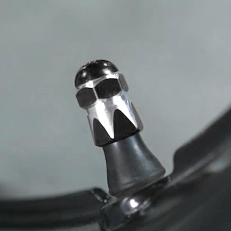 2 PCS Motorcycles Gas Cap Mouthpiece Cover Tire Cap Tire Valve Caps, Black
