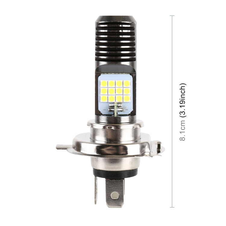 مصباح أمامي LED للدراجات النارية H4 DC12V / 7.4W مزود بـ 24 مصباح LED SMD-3030، طراز H4 2 (ضوء أبيض)، طراز H4 2 (أصفر + أبيض)