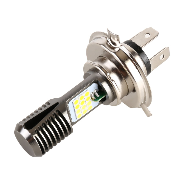 مصباح أمامي LED للدراجات النارية H4 DC12V / 7.4W مزود بـ 24 مصباح LED SMD-3030، طراز H4 2 (ضوء أبيض)، طراز H4 2 (أصفر + أبيض)