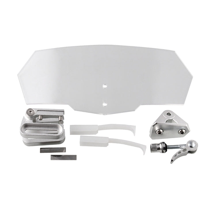 MB-WE024 Universal Motorcycle Modified Acrylic Heightened Windshield, MB-WE024(Black), MB-WE024(Grey), MB-WE024(White)
