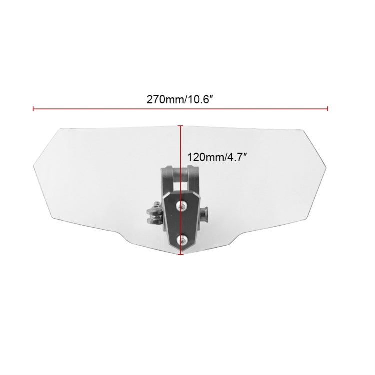 MB-WE024 Universal Motorcycle Modified Acrylic Heightened Windshield, MB-WE024(Black), MB-WE024(Grey), MB-WE024(White)