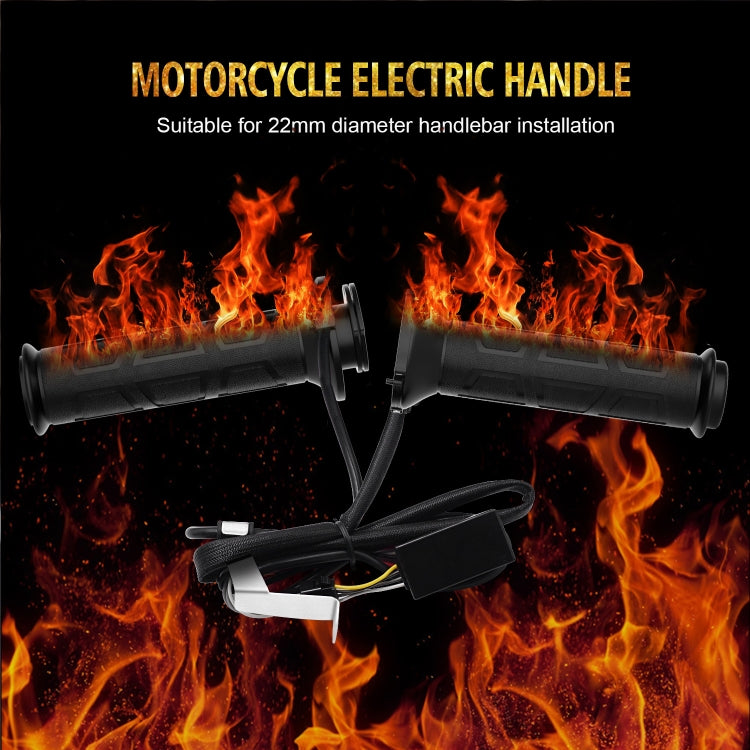 WUPP CS-095D1 Motorcycle Modified Adjustable Temperature Silicone Universal Electric Heating Hand Cover Heated Grip Handlebar, CS-095D1