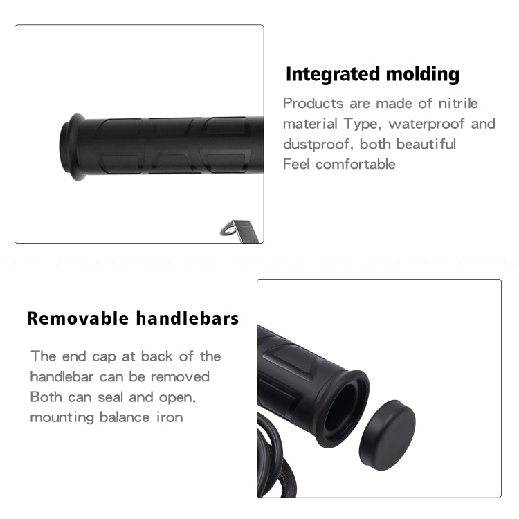 WUPP ZH-983C1 Motorcycle Modified Intelligent Electric Heating Hand Cover Heated Grip Handlebar with Three Gear Temperature Control, ZH-983C1