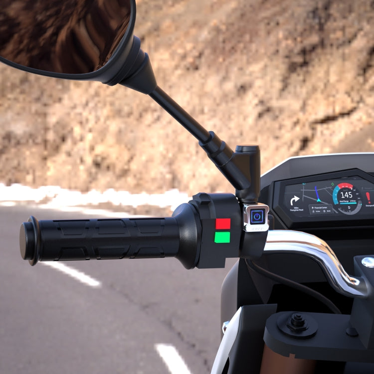 WUPP ZH-983C1 Motorcycle Modified Intelligent Electric Heating Hand Cover Heated Grip Handlebar with Three Gear Temperature Control, ZH-983C1