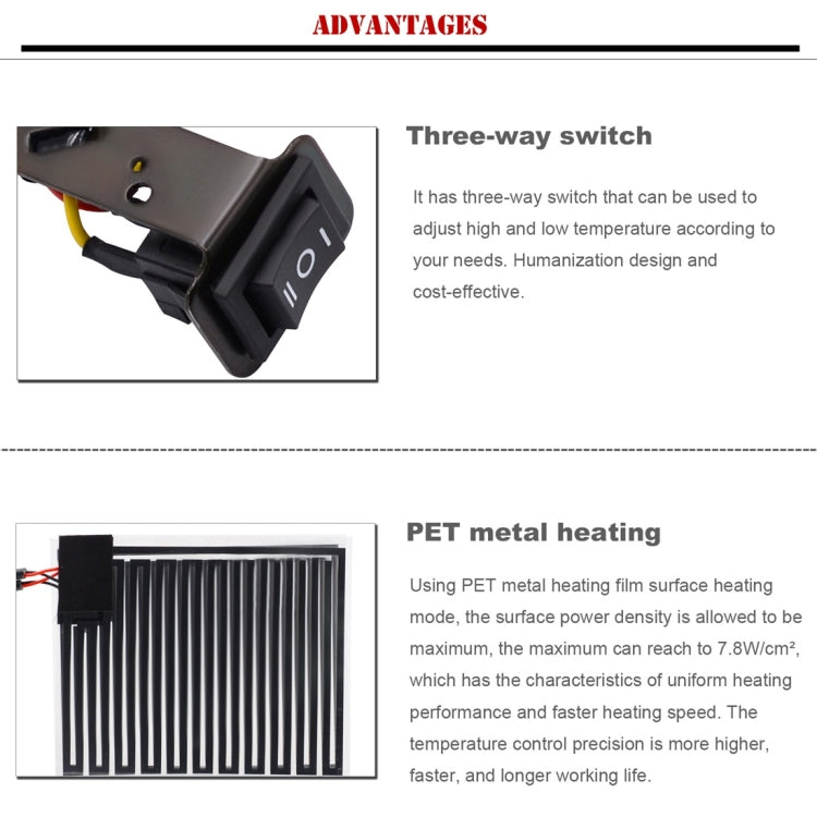 CS-043A1 Motorcycle Modified Electric Heating Hand Cover Heated Grip Handlebar, CS-043A1