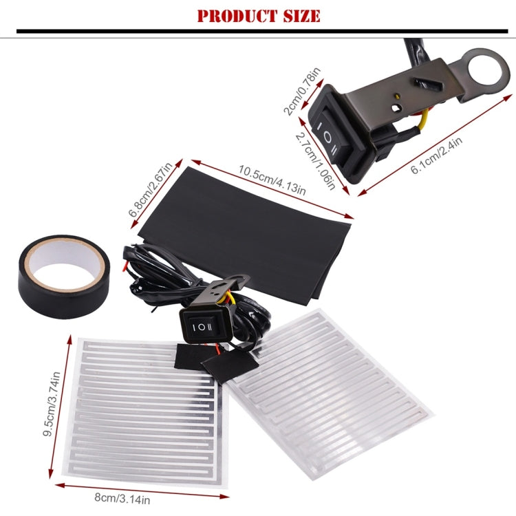 CS-043A1 Motorcycle Modified Electric Heating Hand Cover Heated Grip Handlebar, CS-043A1
