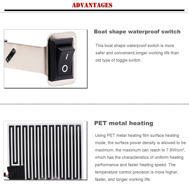 CS-054B1 Third Generation Motorcycle Modified Electric Heating Hand Cover Heated Grip Handlebar, CS-054B1