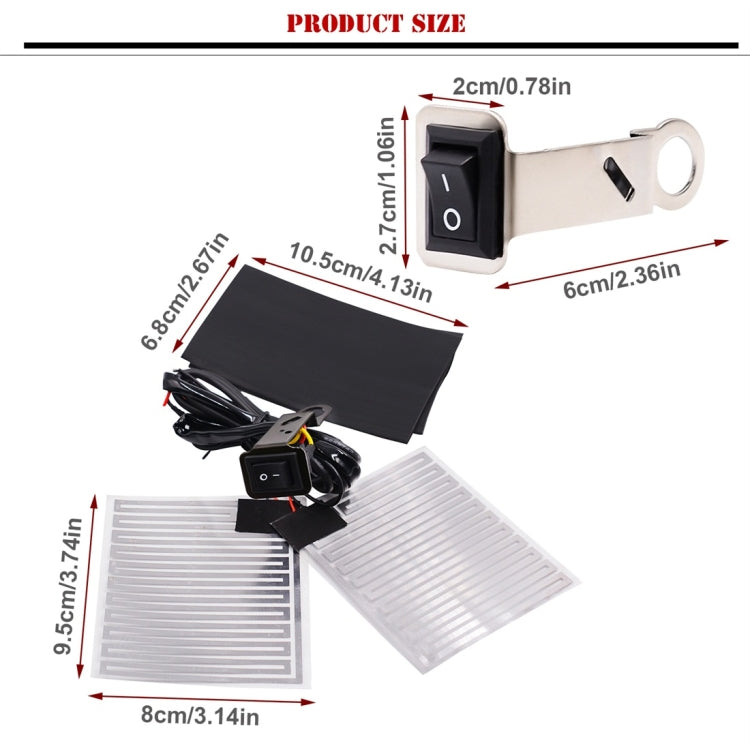 CS-054B1 Third Generation Motorcycle Modified Electric Heating Hand Cover Heated Grip Handlebar, CS-054B1