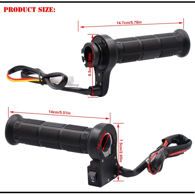 CS-203A1 Motorcycle Modified Electric Heating Hand Cover Heated Grip Handlebar, Upgrade Version, CS-203A1