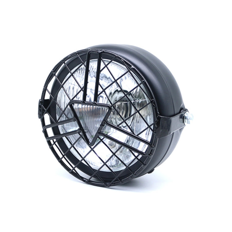 Motorcycle Arrowhead Reticular Retro Lamp LED Headlight Modification Accessories for CG125 / GN125, DM-DD-1995, DM-DD-1995 (Yellow)