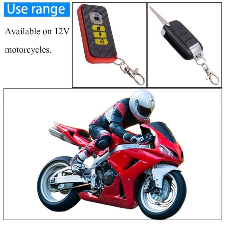 Motorcycle Smart Unidirectional Security Alarm System with Remote Control / Foldable Key, without Battery, Foldable Key