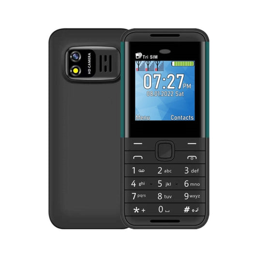1.33 بوصة، MTK6261D، 21 مفتاحًا، يدعم البلوتوث، FM، الصوت السحري، تسجيل المكالمات التلقائي، GSM، ثلاث شرائح SIM، مفتاح اللغة الإنجليزية