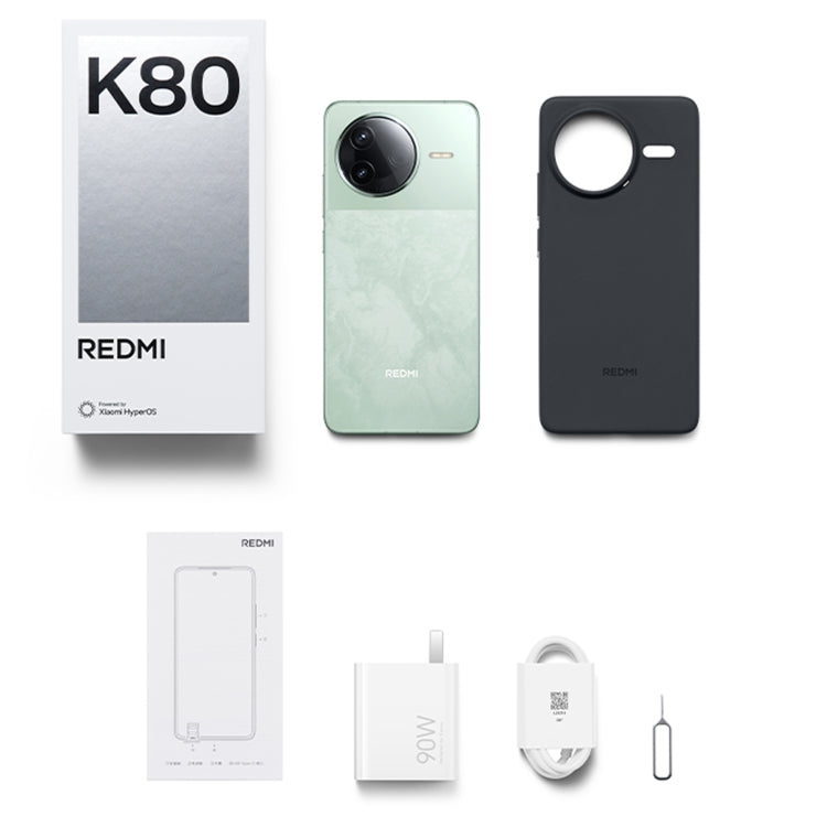شاومي ريدمي K80، 12 جيجابايت + 256 جيجابايت، 6.67 بوصة شاومي هايبر أو إس 2 سنابدراجون 8 الجيل الثالث ثماني النواة، NFC، شبكة 5G، ريدمي K80، 12 جيجابايت + 256 جيجابايت