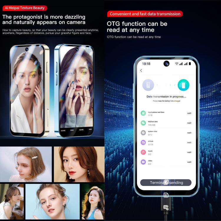 هاتف SOYES XS19 Pro، 3 جيجابايت + 32 جيجابايت، شاشة 3.8 بوصة، أندرويد 12.0، معالج MTK6762 رباعي النواة، شبكة: 4G، شريحتي اتصال، نظام تحديد المواقع العالمي (GPS)، OTG، يدعم متجر Google Play، 3 جيجابايت + 32 جيجابايت