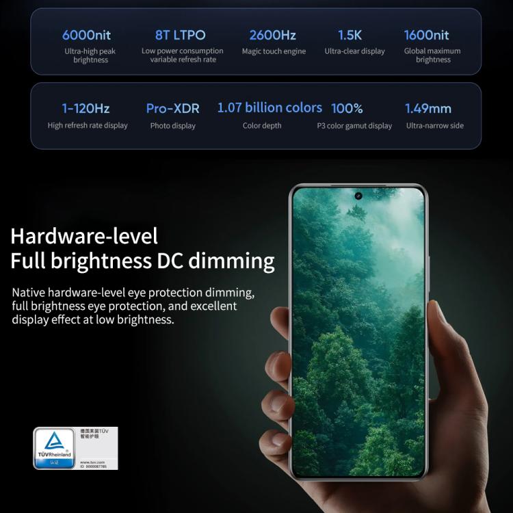ريلمي نيو 7، 16 جيجابايت + 1 تيرابايت، 6.78 بوصة، أندرويد 15 / واجهة Realme UI 6.0، معالج MediaTek Dimensity 9300+ ثماني النواة، NFC، شبكة: 5G، يدعم جوجل بلاي، ريلمي نيو 7، 16 جيجابايت + 1 تيرابايت