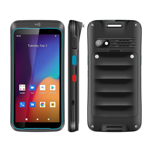 هاتف UNIWA V5N Barcode PDA المتين، 4 جيجابايت + 64 جيجابايت، 5.5 بوصة، أندرويد 12، MediaTek MT6765 Helio P35 ثماني النواة، NFC، شبكة 4G