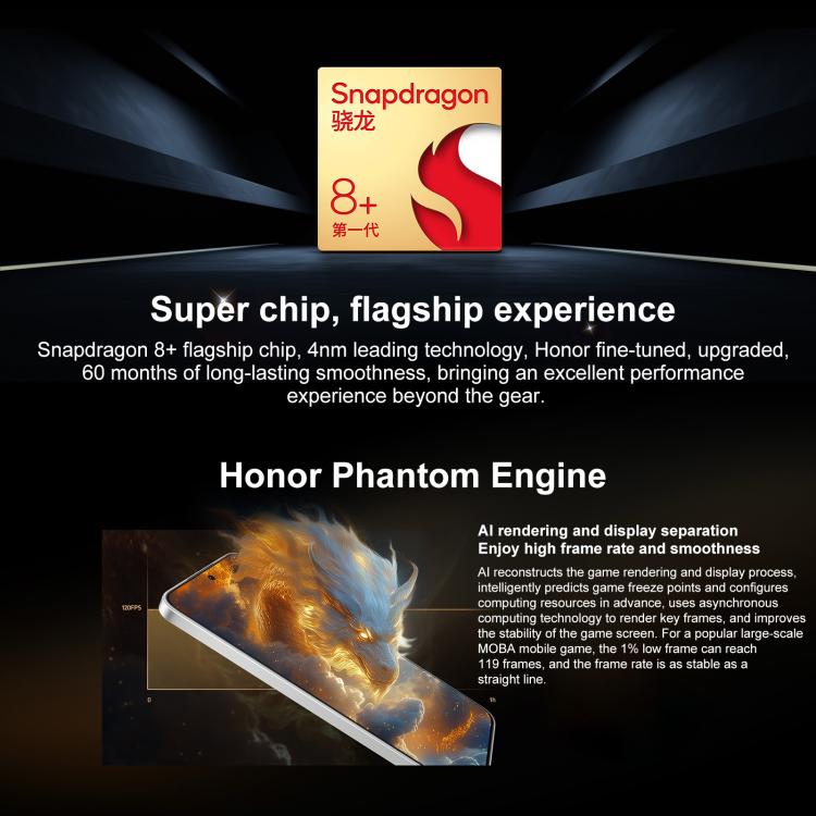 هاتف Honor X60 GT، ذاكرة 16 جيجابايت + 512 جيجابايت، بصمة مدمجة في الشاشة، شاشة 6.7 بوصة، نظام التشغيل MagicOS 9.0، نظام أندرويد 15.0، معالج Snapdragon 8+ من الجيل الأول، ثماني النواة، شبكة 5G، OTG، NFC، ذاكرة 16 جيجابايت + 512 جيجابايت
