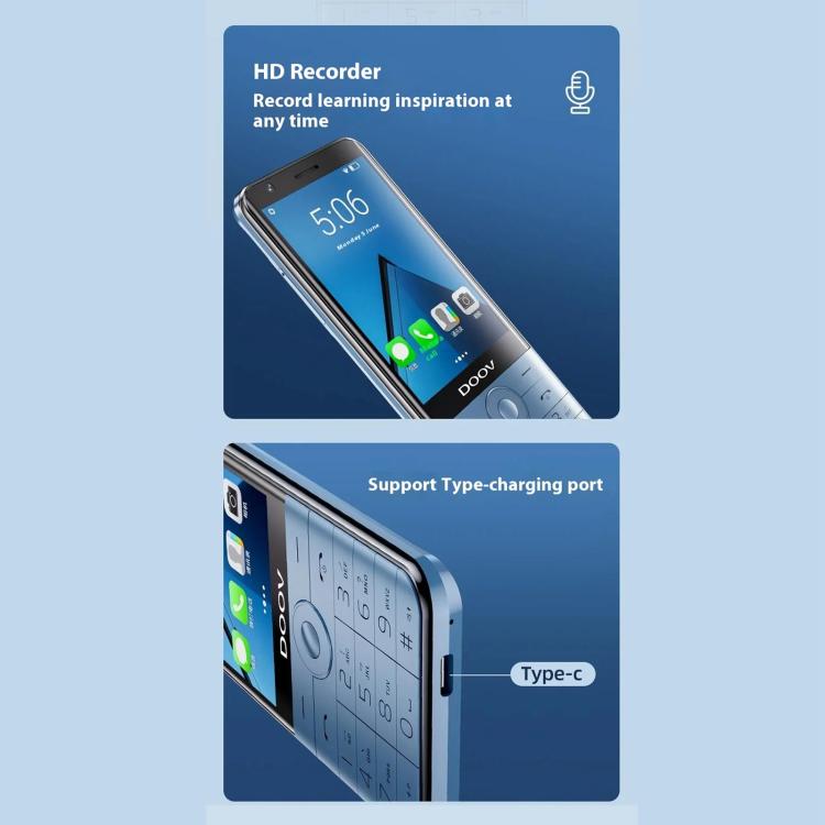 هاتف DOOV R17 Pro / Z17 بلوحة مفاتيح، 4 جيجابايت + 64 جيجابايت، شاشة 3.5 بوصة، أندرويد 12، معالج Mediatek MT6761 رباعي النواة، شبكة: 4G، يدعم متجر Google