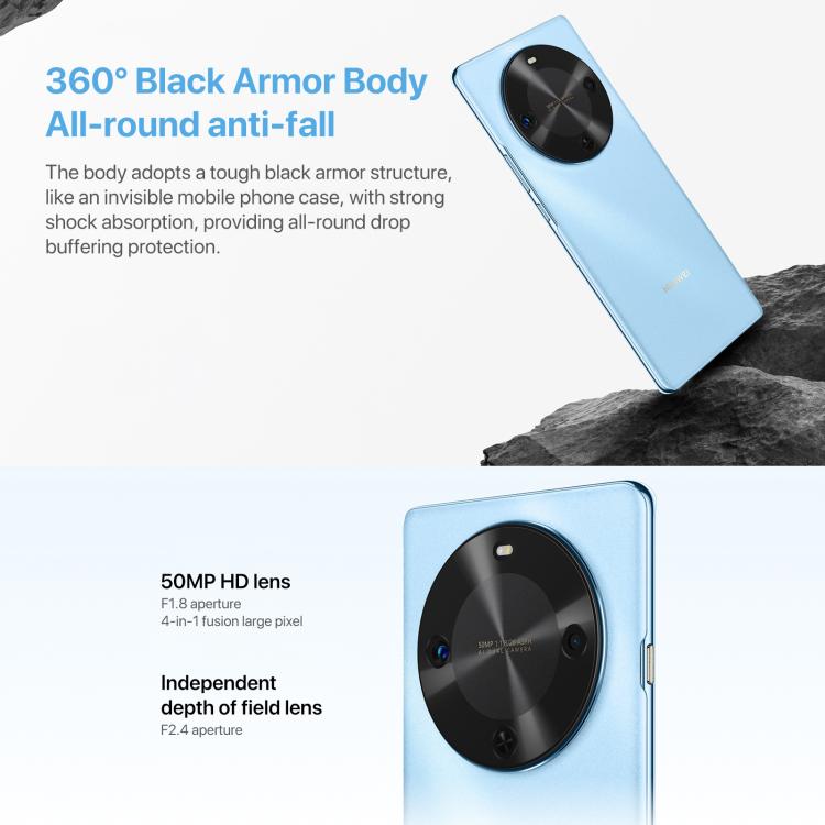 هاتف هواوي إنجوي 70X إصدار Vitality، شاشة بصمة الإصبع، شاشة 6.78 بوصة، نظام التشغيل HarmonyOS 4.2 ثماني النواة، OTG، لا يدعم جوجل بلاي، 8 جيجابايت + 128 جيجابايت