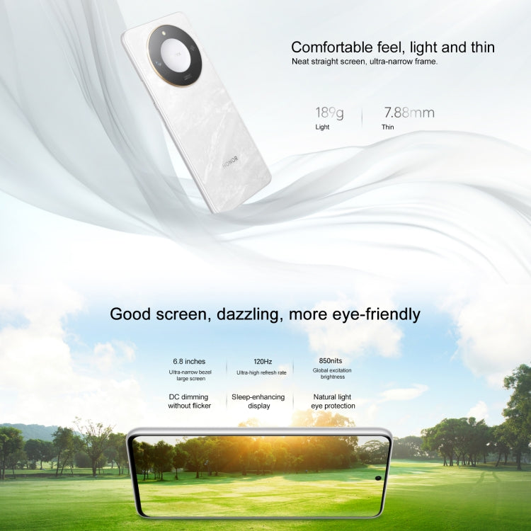 هاتف Honor X60، ذاكرة 8 جيجابايت + 128 جيجابايت، بصمة جانبية، شاشة 6.8 بوصة، نظام التشغيل MagicOS 8.0، معالج Dimensity 7025-Ultra Octa Core، شبكة 5G، OTG، لا يدعم جوجل بلاي، ذاكرة 8 جيجابايت + 128 جيجابايت