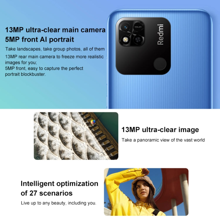 5000mAh Battery, Face Identification, 6.53 inch MIUI 12.5 MTK Helio G25 Octa Core up to 2.0GHz, Network: 4G, Dual SIM, Support Google Play, 4GB+64GB