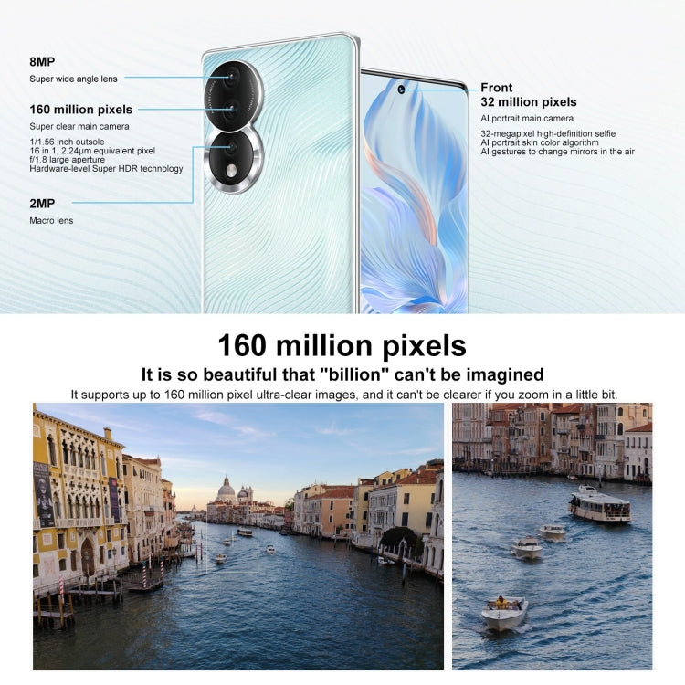 Triple Back Cameras, Screen Fingerprint Identification, 6.67 inch Magic UI 7.0 Qualcomm Snapdragon 782G Octa Core up to 2.7GHz, Network: 5G, OTG, NFC, Not Support Google Play, Honor 80 5G, 8GB+256GB