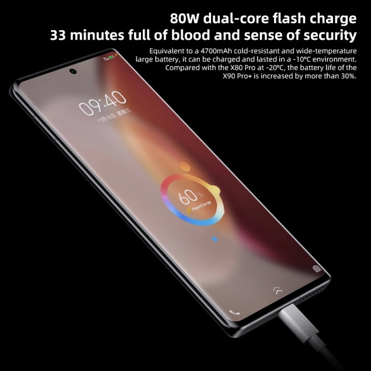 Quad Back Cameras, Screen Fingerprint Identification / Face ID, 4700mAh Battery, 6.78 inch Android 13.0 OriginOS 3 Qualcomm Snapdragon 8 Gen 2 Octa Core up to 3.2GHz, NFC, OTG, Network: 5G, Support Google Play, Support 50W Wireless Flash Charging