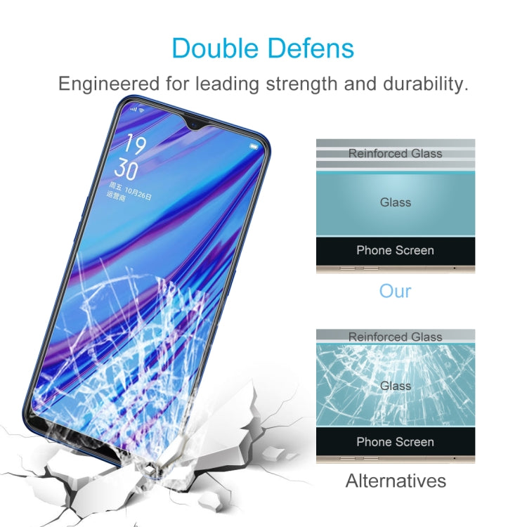 50 قطعة من غشاء زجاجي مقوى غير كامل الشاشة 2.5D لهاتف OPPO A9 2020 / A56 5G، لهاتف OPPO A9 2020