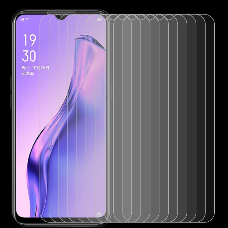لـ OPPO A31 (2020) 10 قطع 0.26 مم 9H 2.5D غشاء زجاجي مقوى، لـ OPPO A31 (2020) (10 قطع)