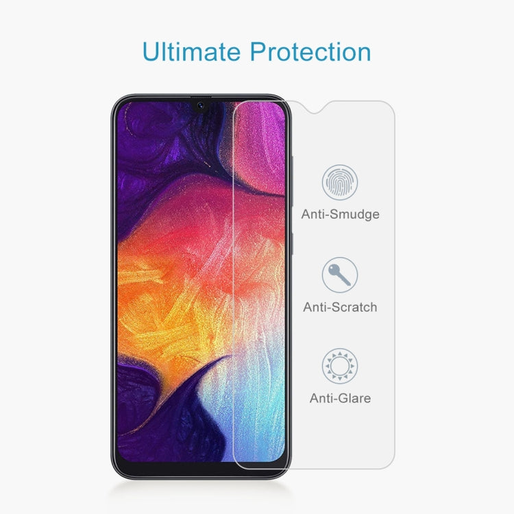 غشاء زجاجي مقوى 9H 2.5D بسمك 0.26 مم لهاتف Galaxy A30/A50/M30/A20، لهاتف Galaxy A50