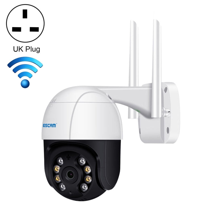 كاميرا ESCAM QF218 1080P Pan / Tilt AI Humanoid Detection IP66 مقاومة للماء وواي فاي IP، تدعم ONVIF / الرؤية الليلية / بطاقة TF / صوت ثنائي الاتجاه، قابس أمريكي، NC1228AU، NC1228EU، NC1228UK، NC1228US