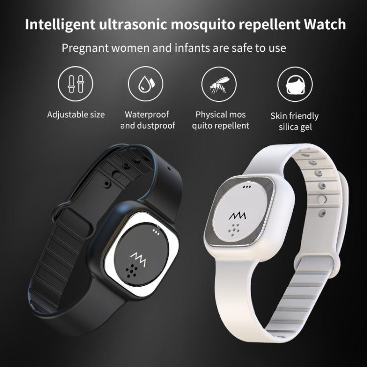 F8 Outdoor Silica Gel Mosquito Repellent Wristband, F8 (Black), F8 (White)