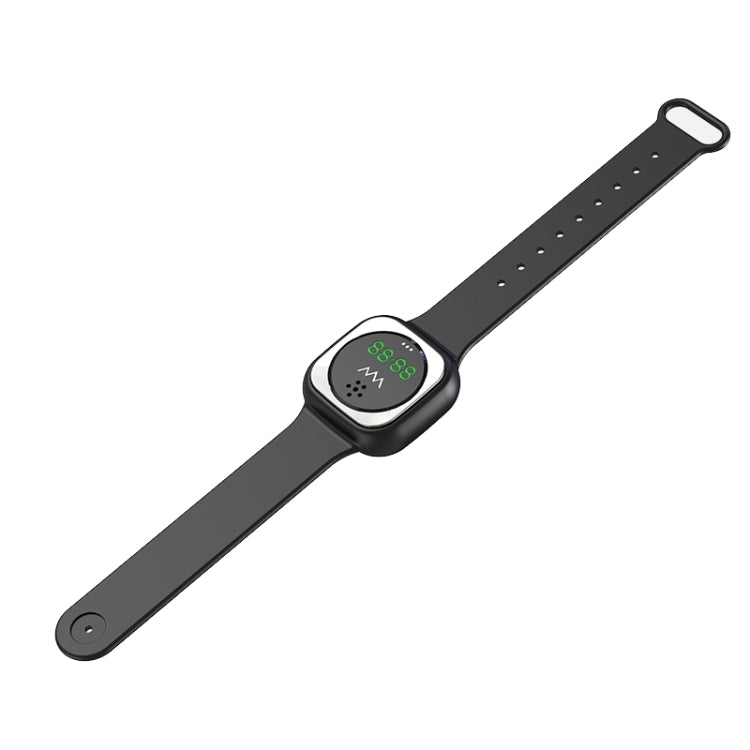 F9 Outdoor Silica Gel Mosquito Repellent Wristband with Clock, F9 (Black), F9 (White)