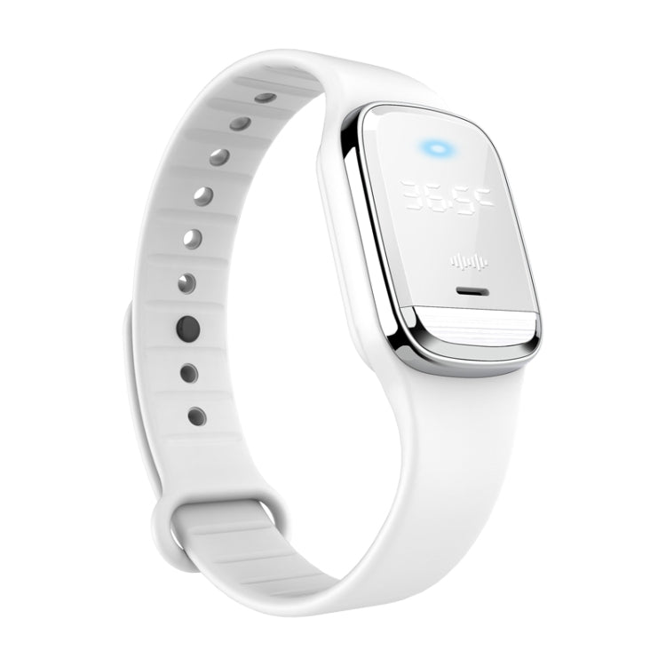 M20 Outdoor Ultrasonic Wave Mosquito Repellent Wristband with Clock & Body Temperature Test, M20 (Black), M20 (White)