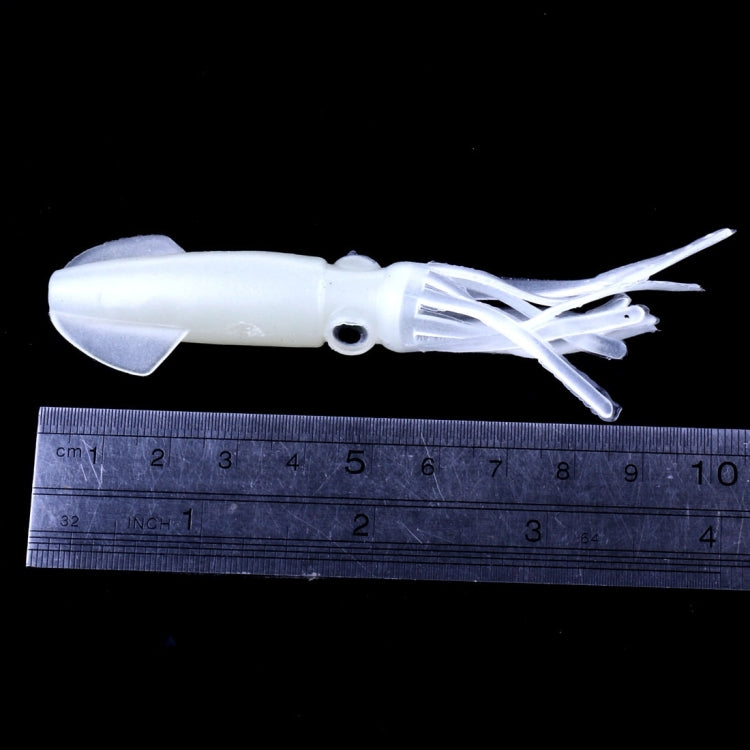 HENGJIA 5 PCS Squids Plastic Soft Baits Artificial Fishing Lures Bionic Fishing Bait, Length: 9 cm