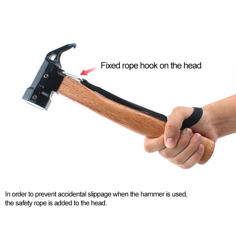CLS-Outdoor Hexagonal Brass Brass Multi-function Nail Puller Shark Hammer, Shark Hammer