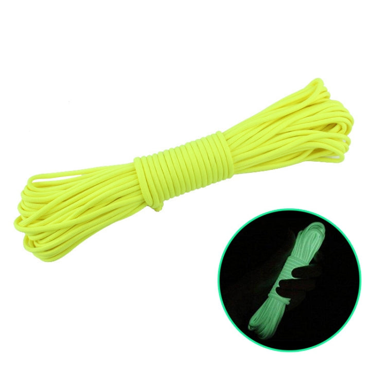 20m 9-Core Nylon+Polyester Full-light Outdoor Camping Tent Rescue Bundled Fluorescent Climbing Rope, 20m Orange, 20m Pink, 20m Green, 20m Blue, 20m White, 20m Yellow