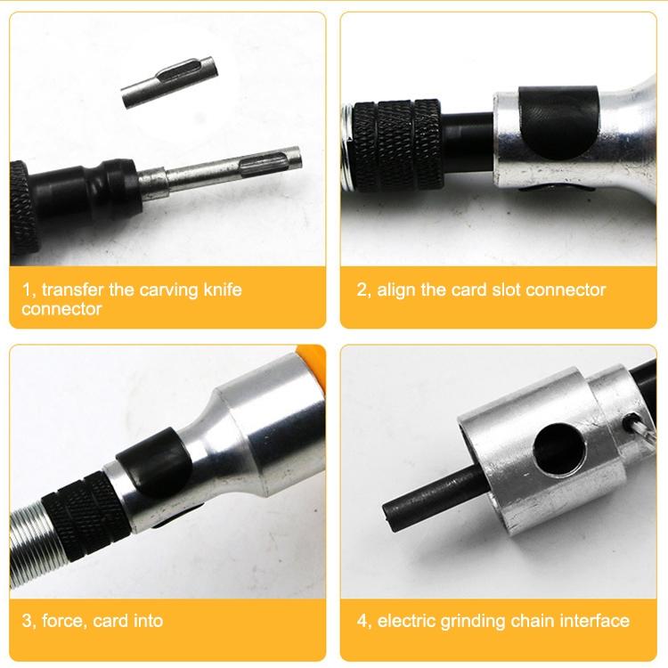 Electric Carving Knife Woodwork Tools Graver with Spanner & Flexible Shaft, with Spanner & Flexible Shaft, with Spanner