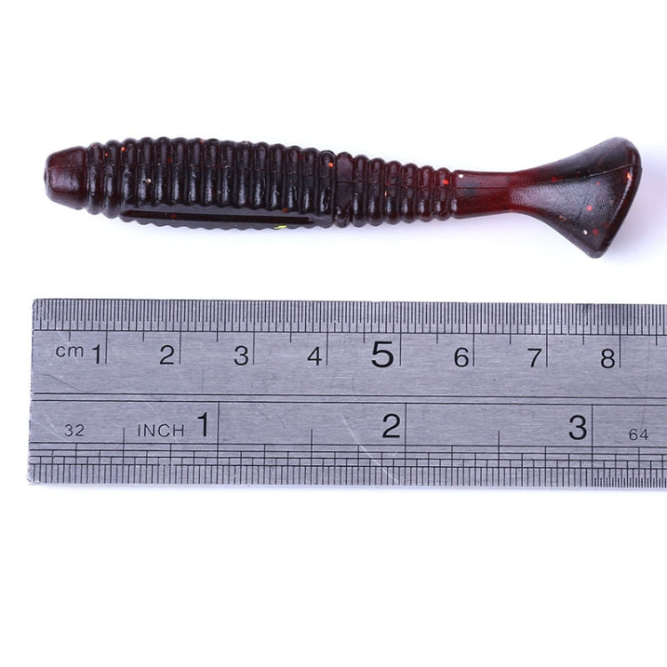 HENGJIA SO0215P 5 PCS 7.5cm/5.5g Screw Tail Soft Fishing Lure Artificial Baits