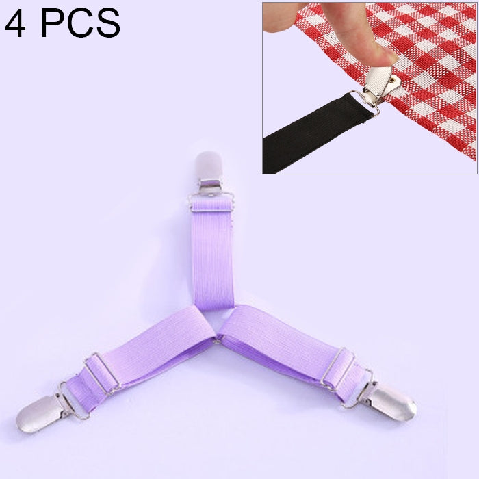 4 PCS Adjustable Bedspread Tablecloth Curtain Sofa Cover Holder Tent Metal Fixed Clips