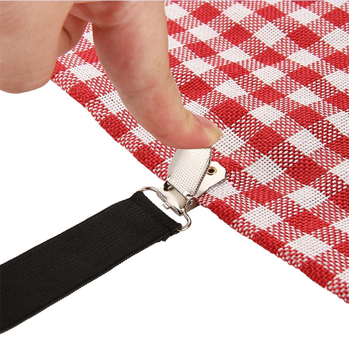 4 PCS Adjustable Bedspread Tablecloth Curtain Sofa Cover Holder Tent Metal Fixed Clips