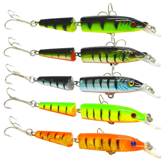 HENGJIA 5 PCS 10.5cm 9.6g 2-section Plastic Hard Baits Fishing Lures Set Tackle Baits