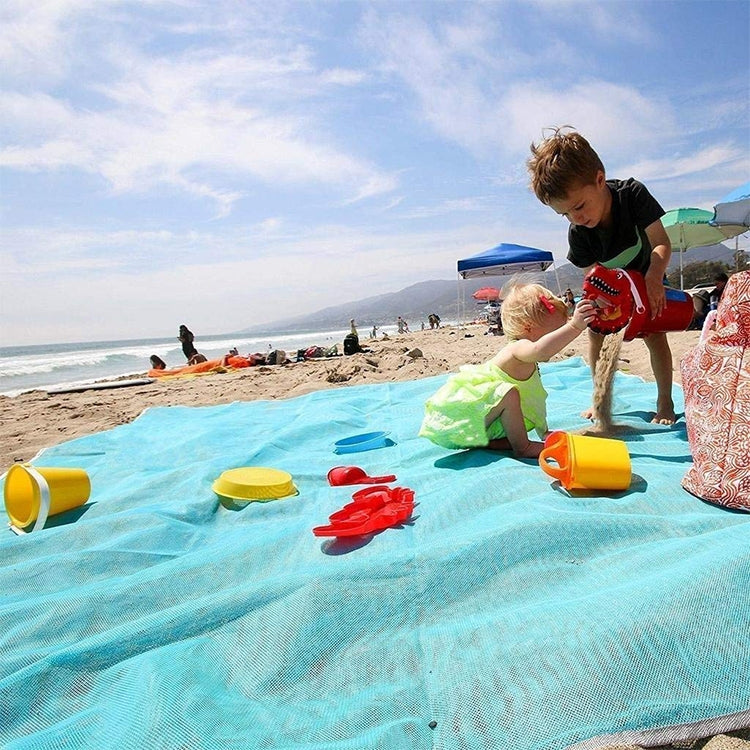 Sand Free Mat Lightweight Foldable Outdoor Picnic Mattress Camping Cushion Beach Mat, Size: 2x2m, 2 x 2m(Pink), 2 x 2m(Green), 200x200m Blue