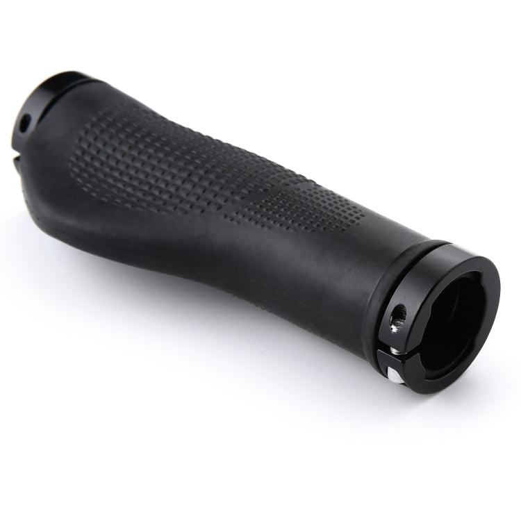 1 Pair AG21 Rubber + Alloy Lock-Rings Bicycle Flat Handlebar Grip