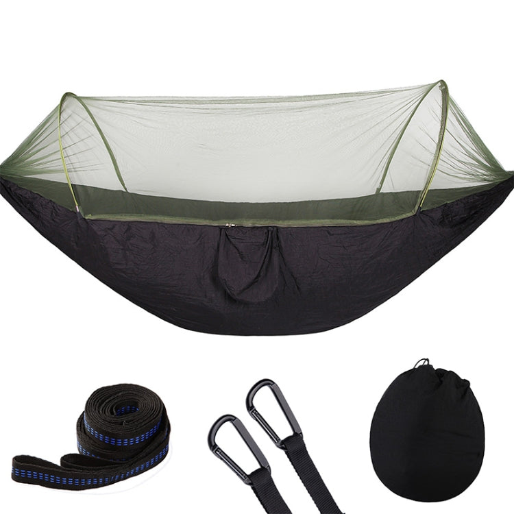 Portable Outdoor Camping Full-automatic Nylon Parachute Hammock with Mosquito Nets, Size : 290 x 140cm