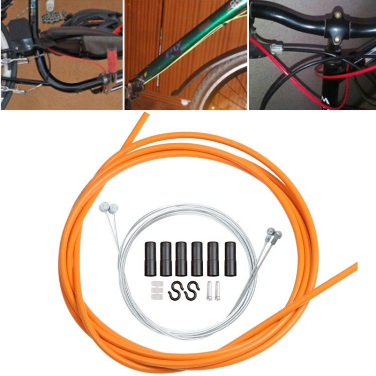Universal Bicycle Brake Cable Tube Set, Red, White, Yellow, Black, Orange, Green, Grey, Blue
