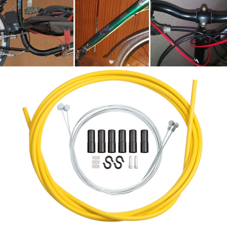 Universal Bicycle Brake Cable Tube Set, Red, White, Yellow, Black, Orange, Green, Grey, Blue